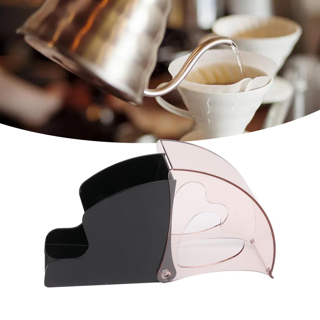 Koffiefilterhouder Opbergruimte Koffiefilterpapier Dispenser Rek met Stofdichte Deksel voor Café
