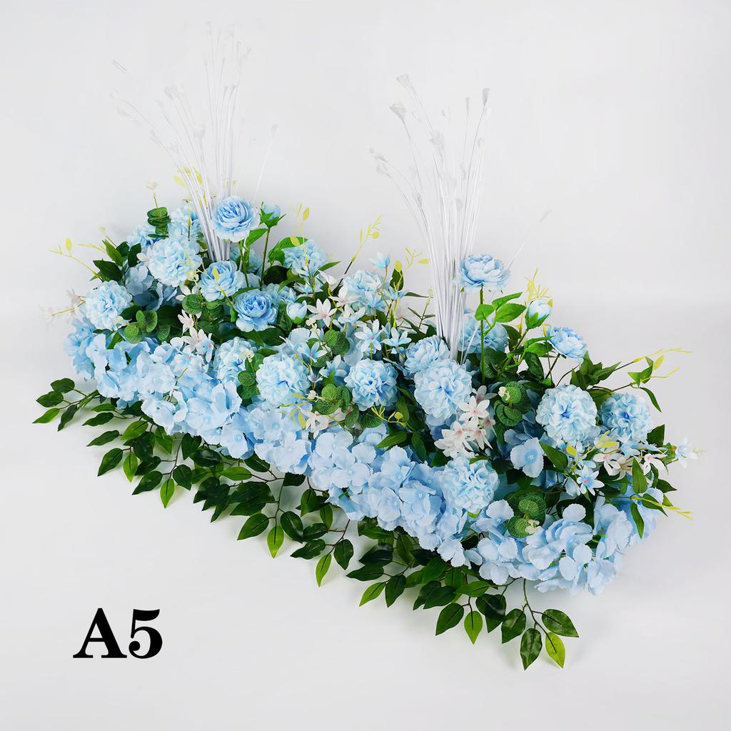 50/100CM Künstliche Blume Rosenreihe Hochzeits-Tischdeko Hintergrundbogen Party Blumengesteck