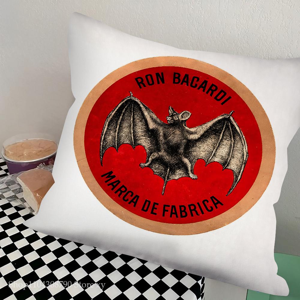 Spirituosen B-Bacardi-i Kissenbezug Quadratisches Kissen Schlafzimmer Sofa Freizeit Komfortkissen Auto Wohnzimmer Heimdekoration