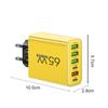 Insgesamt 65W 6 in 1 4 USB 2 Typ C Schnellladung Schnell-Wandladegerät für iPhone Samsung Xiaomi Oppo Handy-Adapter