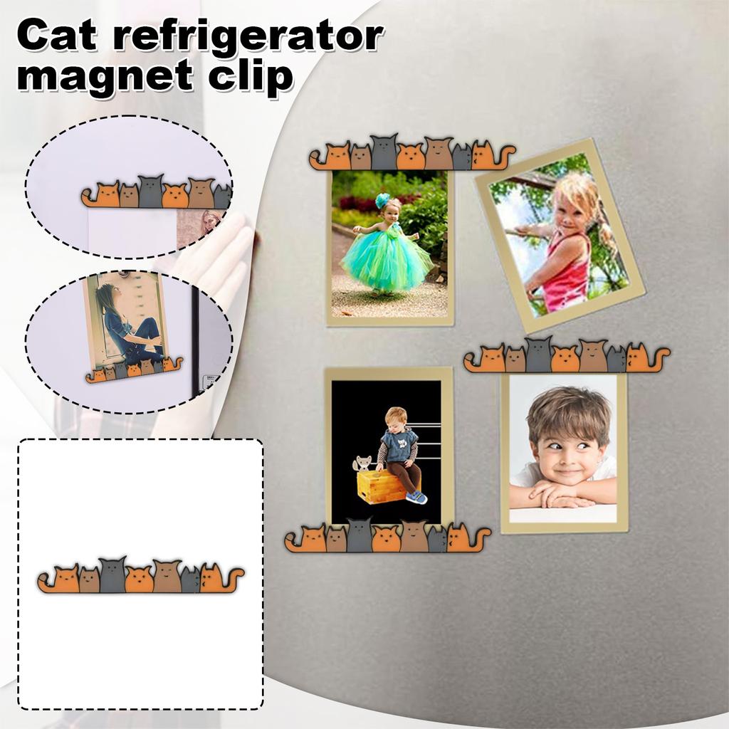 Kitchen Home Cat Refrigerator Sticker Refrigerator Photo Album Clip