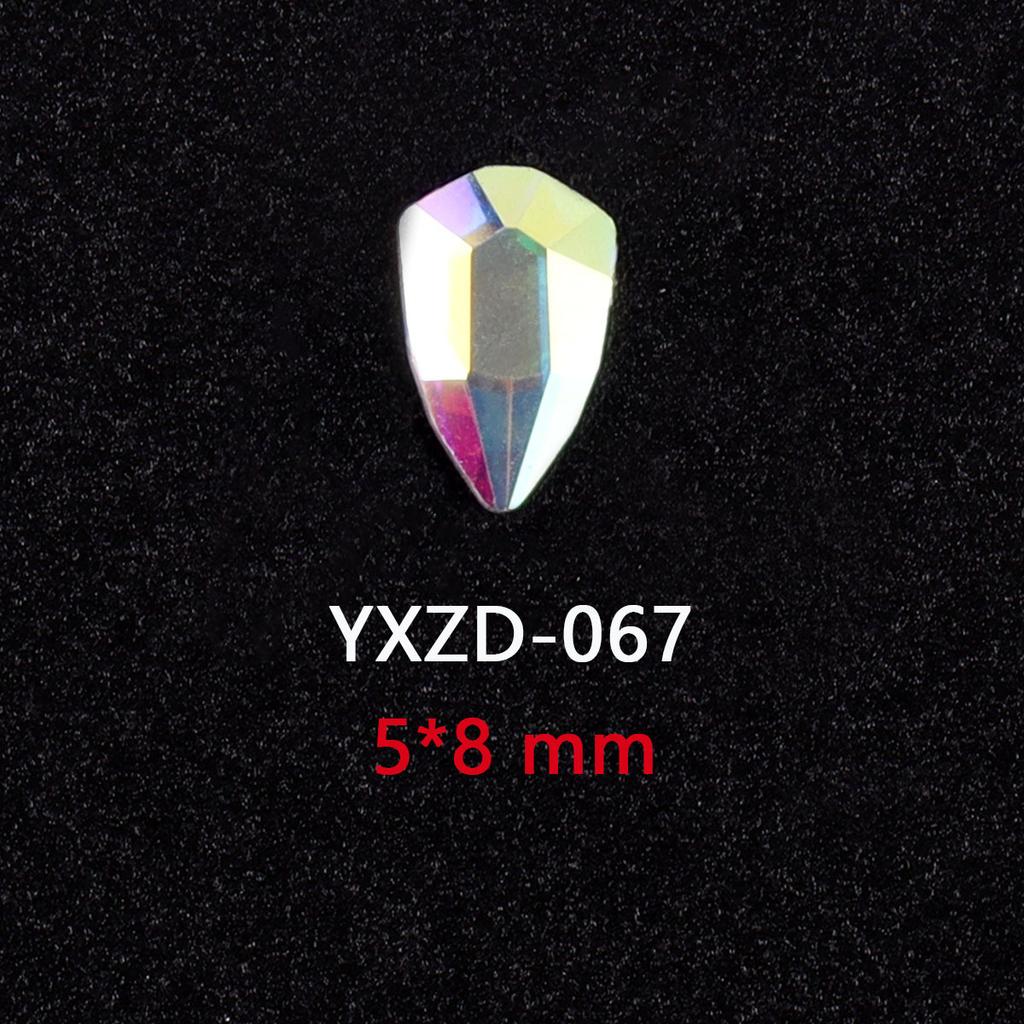 AB Farbe Flachboden Speziell geformter Diamant Symphonie Liebe Stern Schmetterling Nagel Glas Nagelkunst Tragen Nagel Kleiner Schmuck