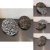 Leopard Printed Dad Hat With Cotton Blended Fabric For Casual Daily Use
