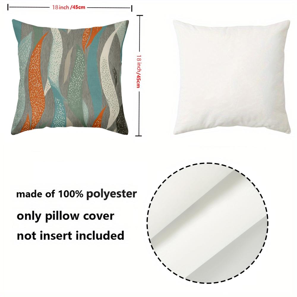 1 Stück Abstrakt Modern Blattdruck Kissenbezug Muster Kissenhülle Geeignet für Sofa Schlafzimmer Auto Kissenbezug