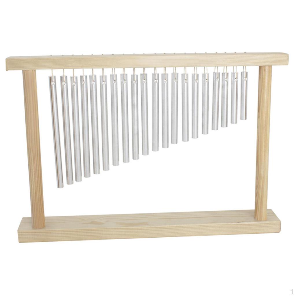 20Note Wind Chime WoodenFramed with Mallet BrightSounding Musical Percussion Instrument