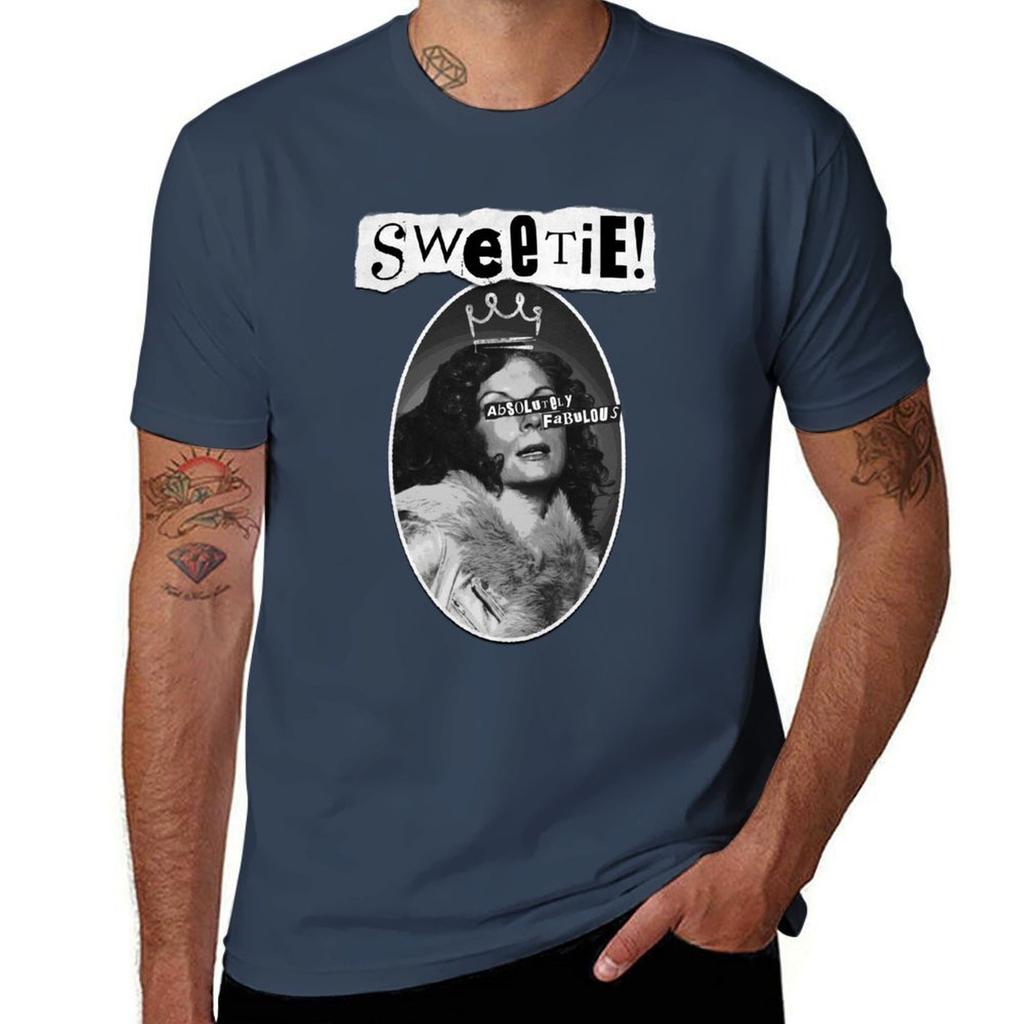 Ab Fab Sweetie Eddie Absolutely Fabulous Retro Tshirt Daily Casual Short Sleeve Tee Shirt Tshirt