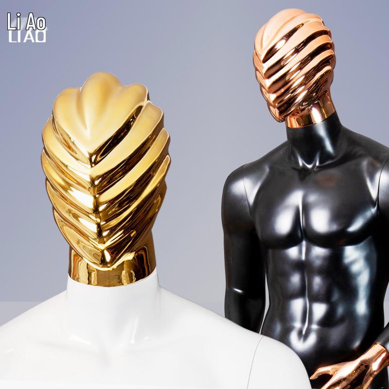 Manequim Europeu-Americano de Alta Qualidade: Preto e Branco com Face Galvanizada