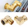 L Shaped Garden Hose Fittings 3/4Inch 90 Degree Hose Swivel Elbow Connector for Irrigation and Car Washing Enduring