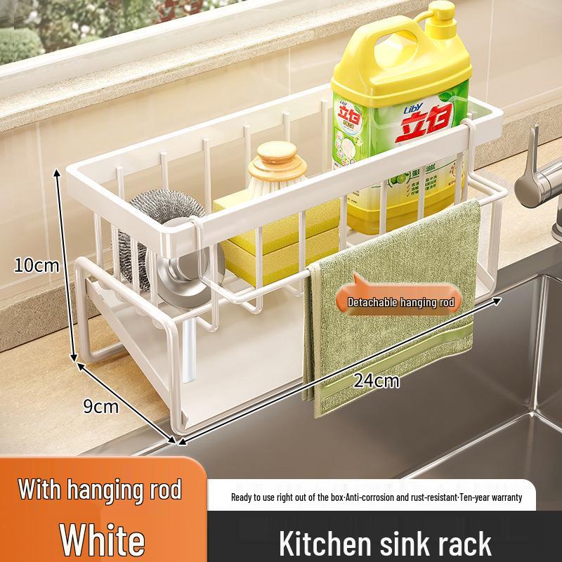 

Кухонна полиця для зберігання спецій та ганчірок без свердління