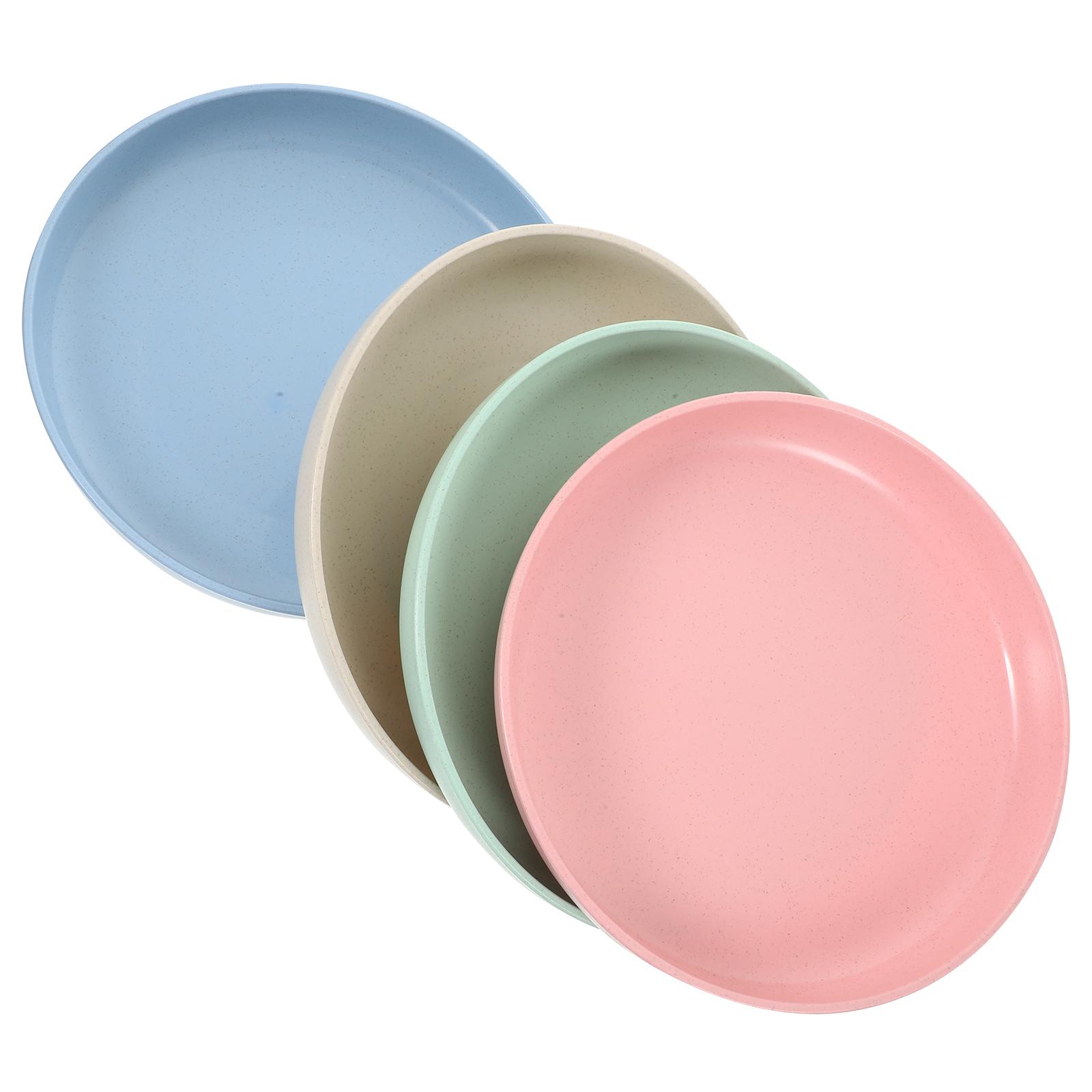 

Набор из 4 тарелок 21 см, круглые сервировочные тарелки для еды, посуда для дома, легко моется