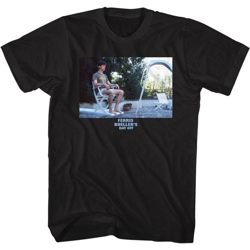 Ferris Bueller s Day Off Diving Board Black Adult T-Shirt Unisex T-Shirt L