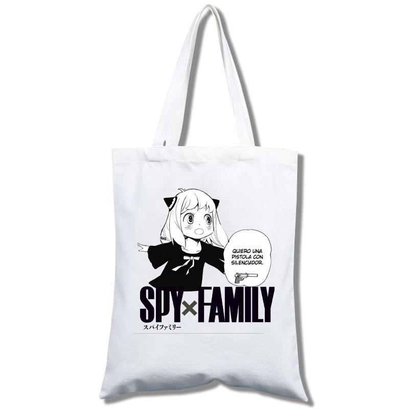 

Spy Playing House, Student Shopping Mobile Phone White Canvas Model Portable Messenger Bag Canvas Bag non-zipper style 6