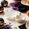 Round Three Dimensional Mold Halloween Ghost Storage Bowl Silicone Mold, DIY Jewelry Dish Candy Cement Casting Tools Desktop Organizer for Plaster