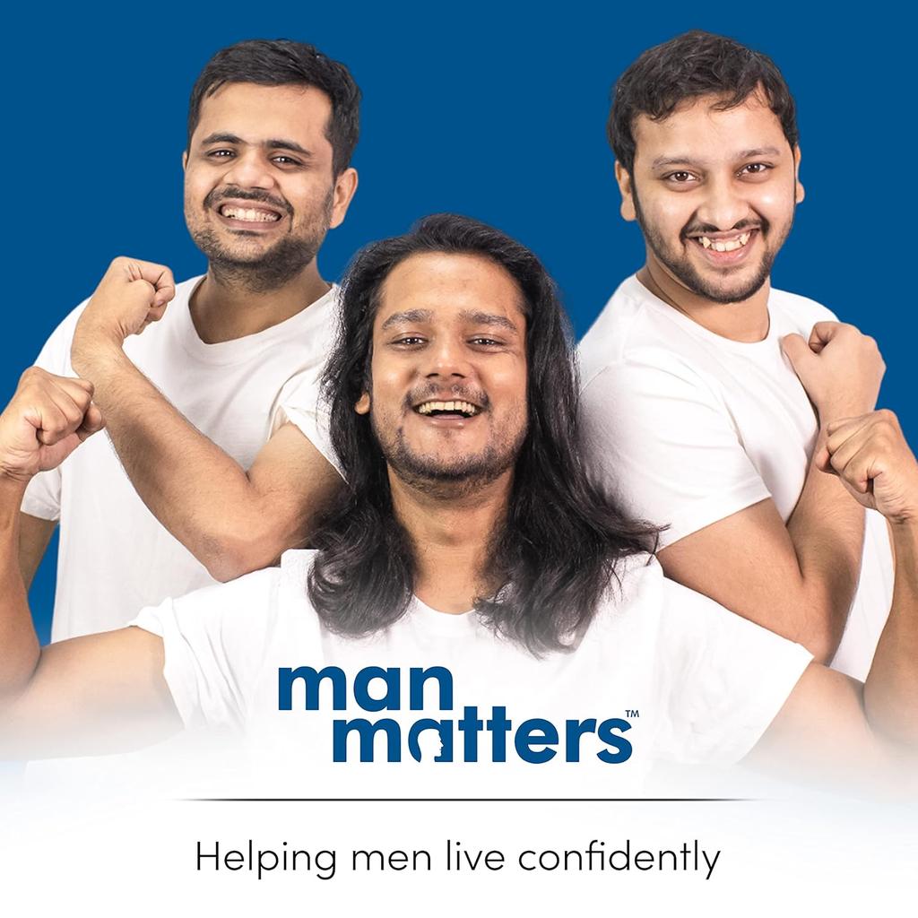 Man Matters Hair Serum For Men Non Sticky Shine Smooth Frizz Control For Silkier Hair 90 Ml Lightweight
