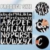 6sheets 312pcs Self Adhesive Alphabet Stickers Waterproof Vinyl Letter Decals For Scrapbooking Mailbox Poster Crafts