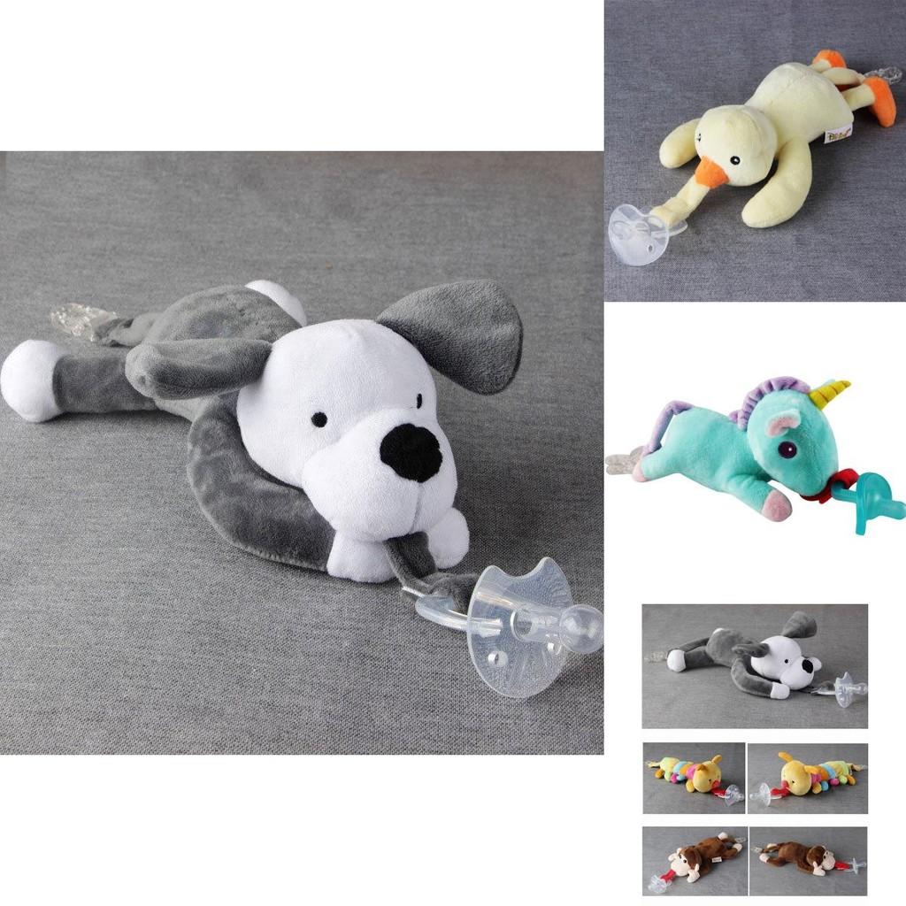 Plush Pacifier Toy For Babies Adorable Unicorn Design With Feeding Accessories