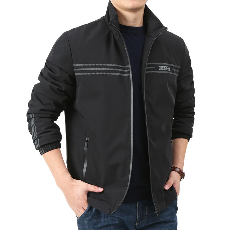 Men's Plus Size Quick-Dry Fleece-Lined Autumn Jacket (Model 5730)