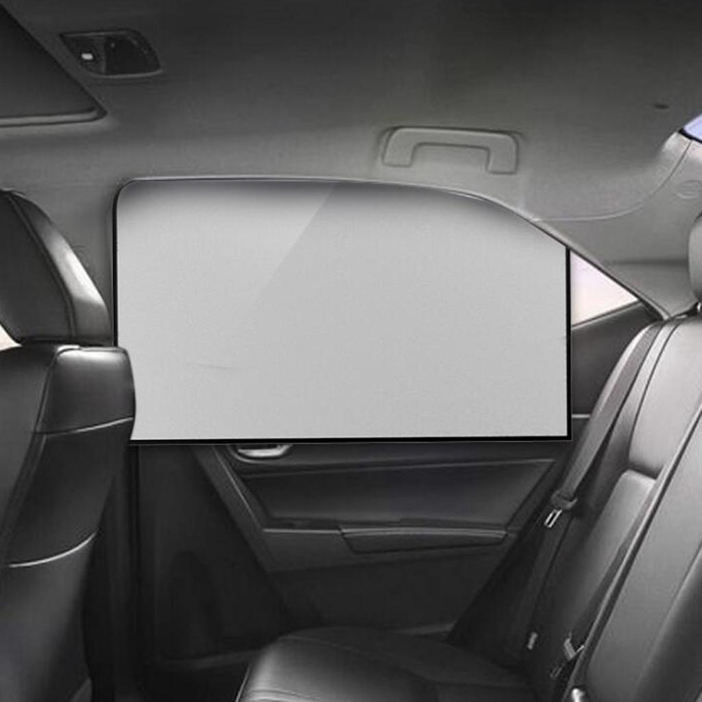 4 parasoles magnéticos para coche, cortinas de doble cara para parabrisas y ventanilla.