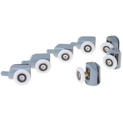 8 pièces. Rouleaux de porte de douche, guide de rouleau de 25Mm pour le verre de l'armoire de douche