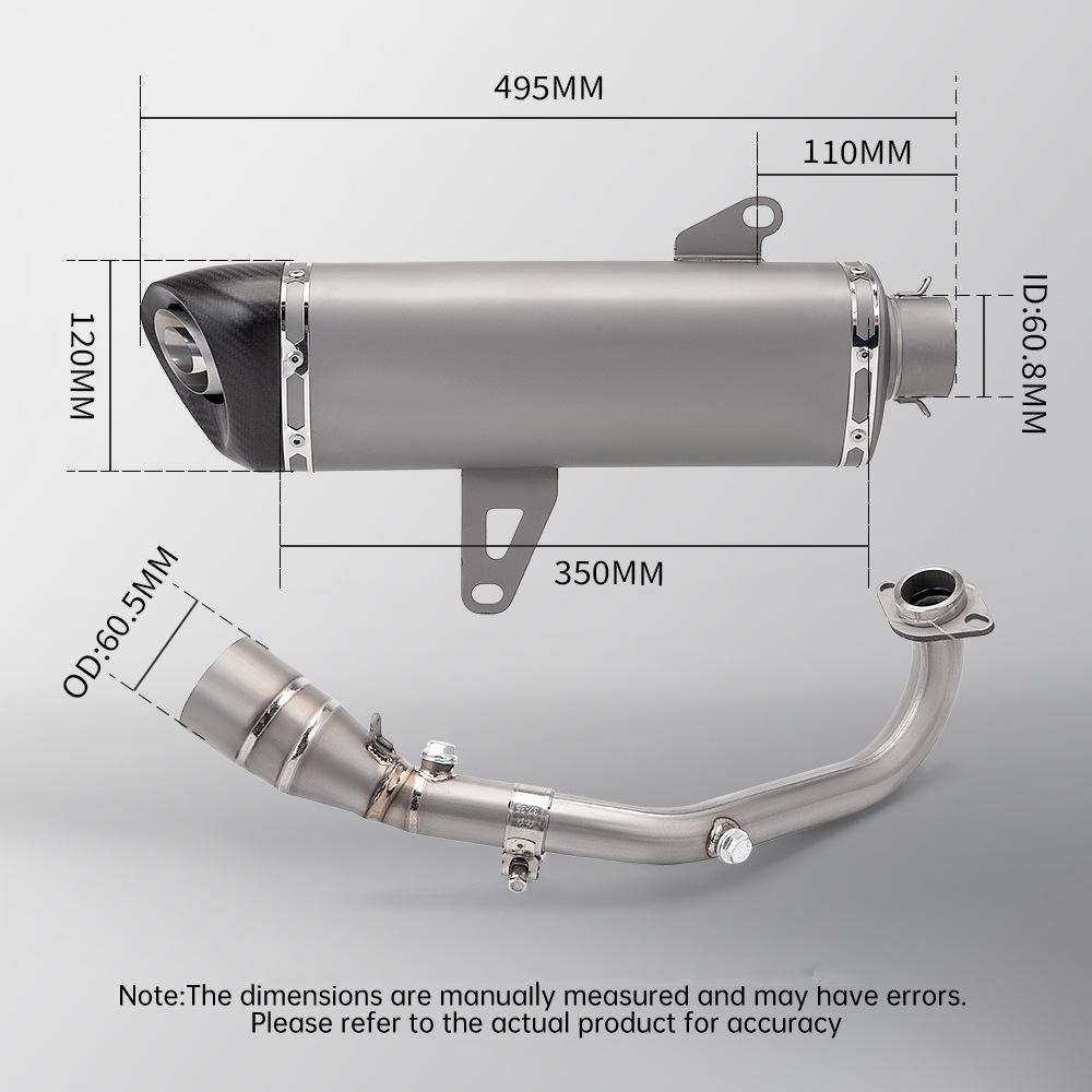 Xmax 300 Motorcycle Modified Exhaust Tailpipe