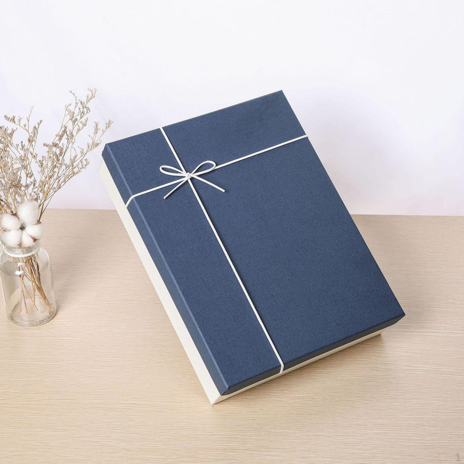 

Пустая подарочная коробка на День матери, креативная картонная упаковка с крышкой, прямоугольная упаковка для Blue and White