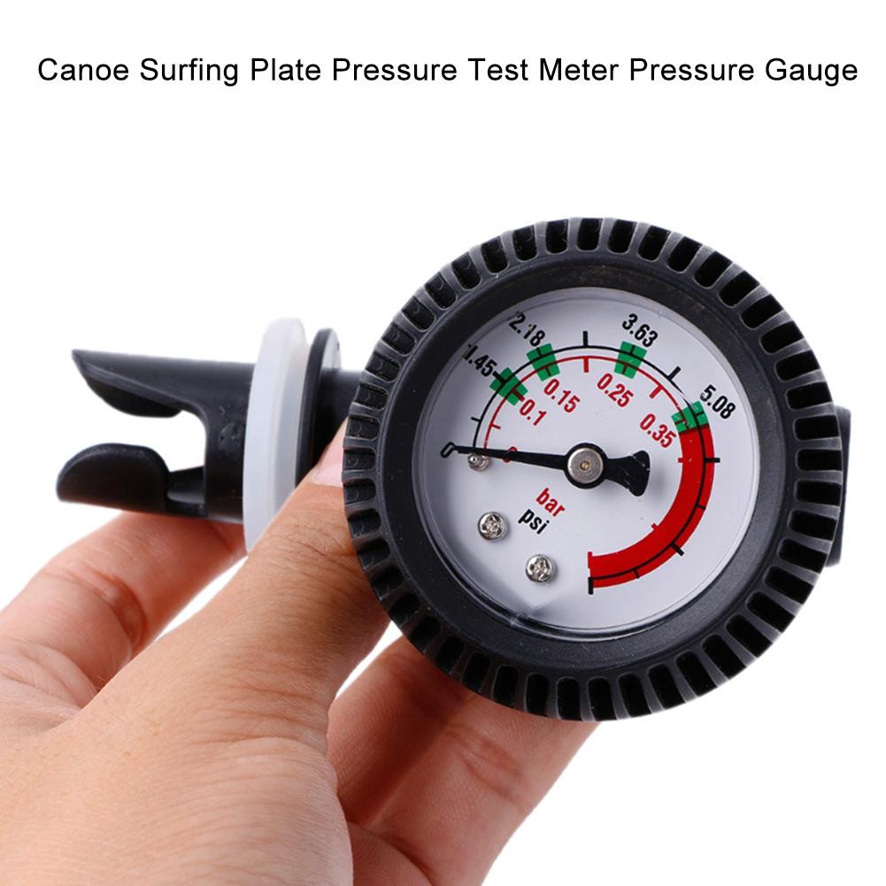 Air Pressure Gauge 5 PSI Pump Gas Testing Air Thermometer Barometer Meter Tools for Inflatable Boat Kayak Surfboard
