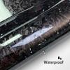 Car Black Glossy Vinyl Wrap Self Adhesive Carbon Fibre Car Sticker Car Protection Film Waterproof Self Adhesive Car Accessories