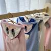 Infant Coral Fleece Bathrobe & Towel Cape - Absorbent, Non-Shedding, for Baby Girls