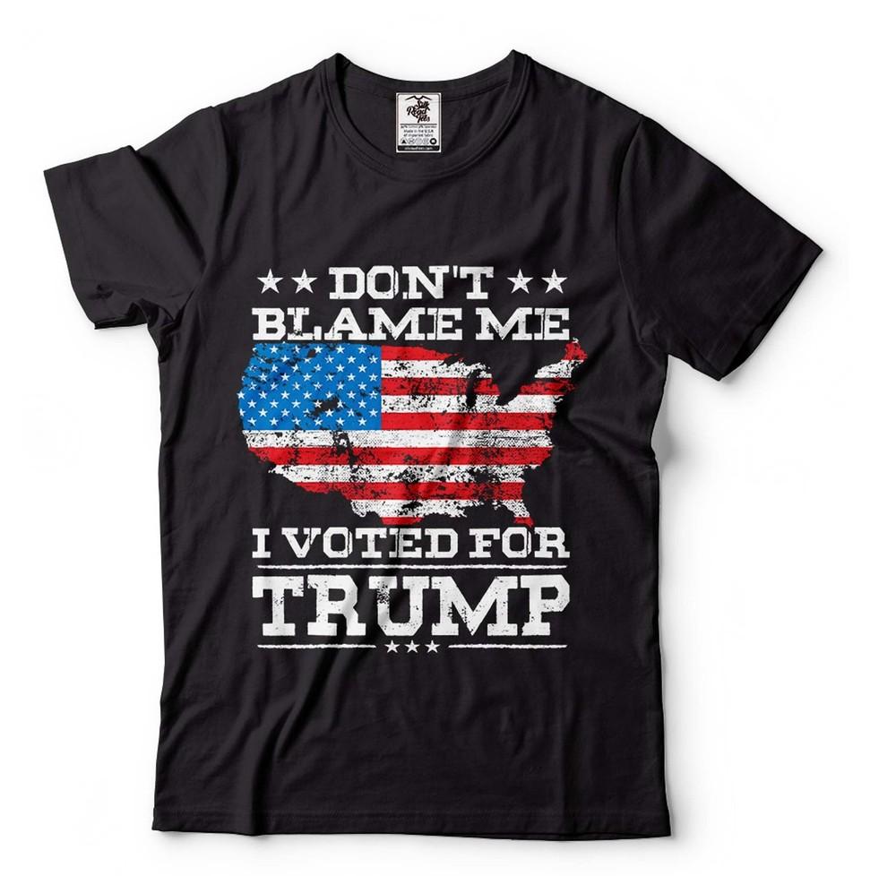 I Voted For Trump Shirt Trump Lover Gifts Conservative Republican Shirts Unisex T-Shirt XL