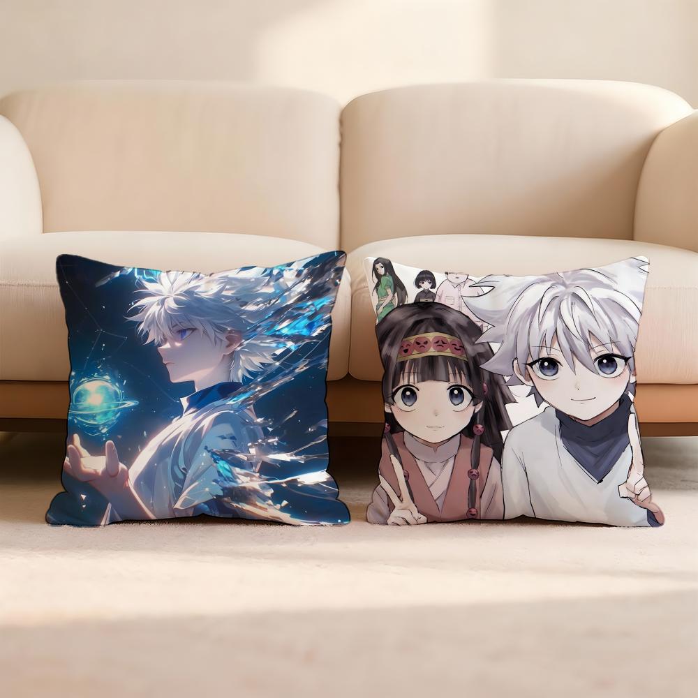H-Hunter X H-Hunte Anime Cushion Cover Home & Car Multi-Scene Pillow Cover - Reversible, Soft & Durable for Daily Use