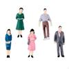Architectural Model People DIY Crafting Sand Table Miniature Paintable Tiny Figurines for