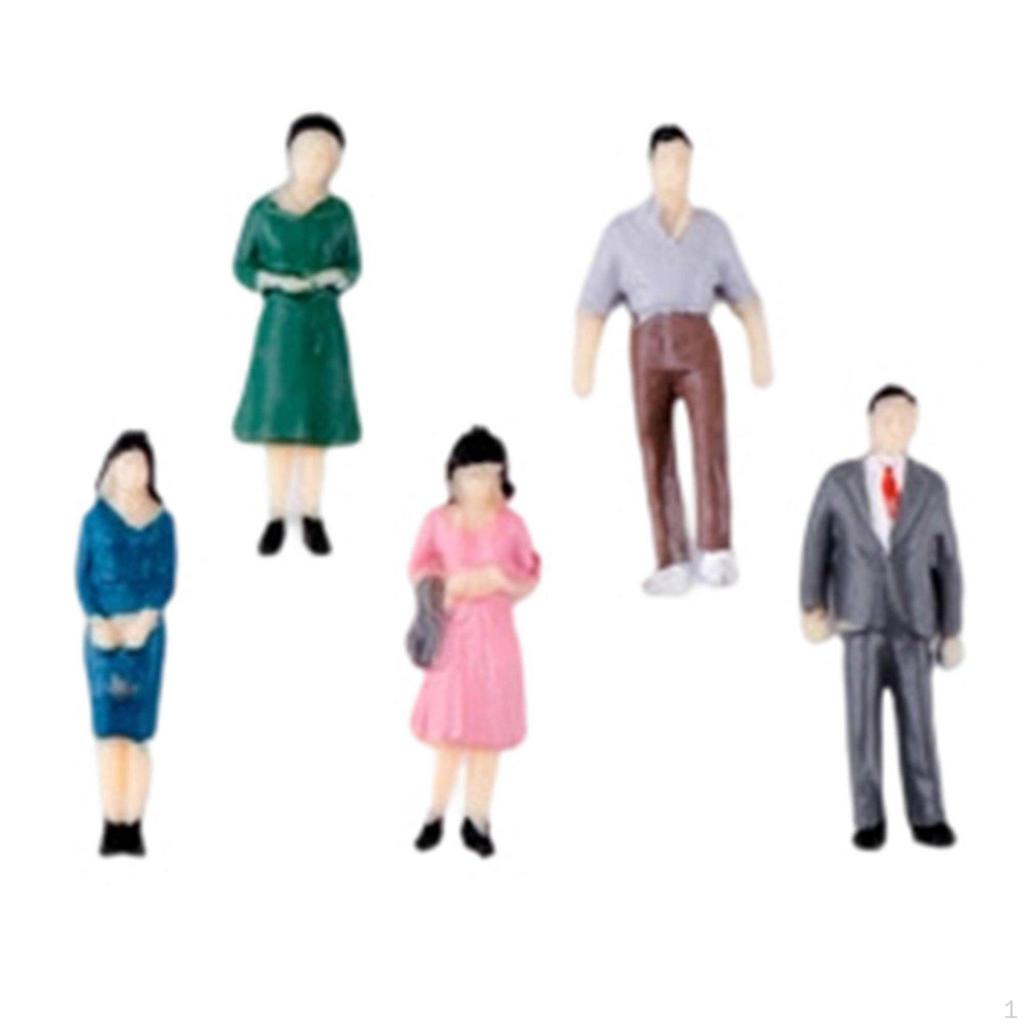 Architectural Model People DIY Crafting Sand Table Miniature Paintable Tiny Figurines for