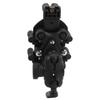 Motorcycle Phone Mount with Safety Lock Shock Absorption 360 Degree Rotation Adjustable Rearview Mirror Phone Holder