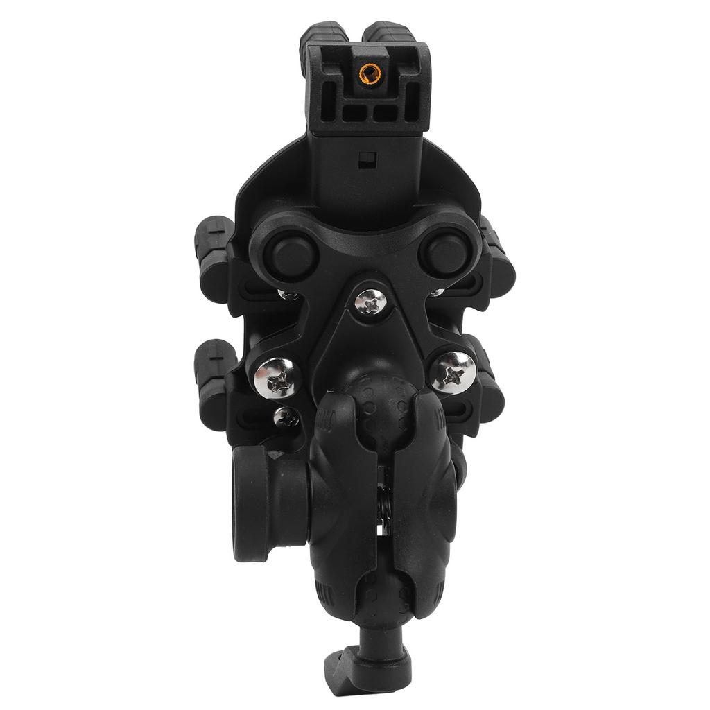 Motorcycle Phone Mount with Safety Lock Shock Absorption 360 Degree Rotation Adjustable Rearview Mirror Phone Holder