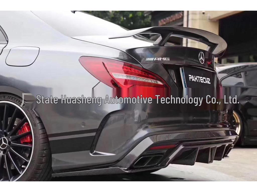 Carbon Fiber Rear Spoiler Lip for 2014-2019 Mercedes-Benz CLA W117 PK Style