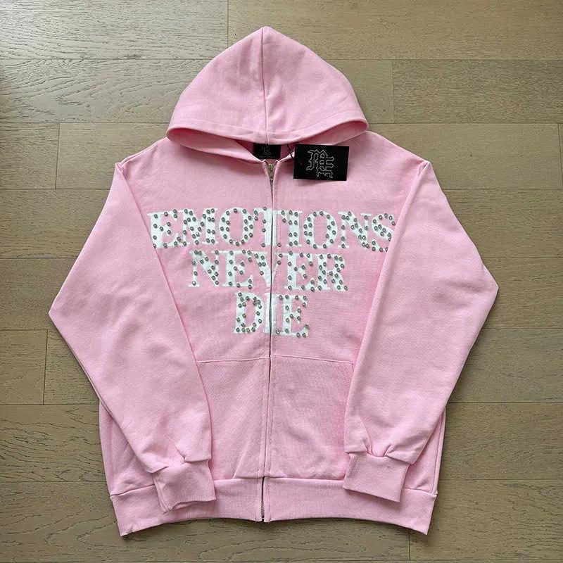 Men's and women's fleece sweater set autumn and winter men's printed hoodie trendy brand new