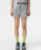 FALLETT Lace Point Sweat Shorts Melange Gray