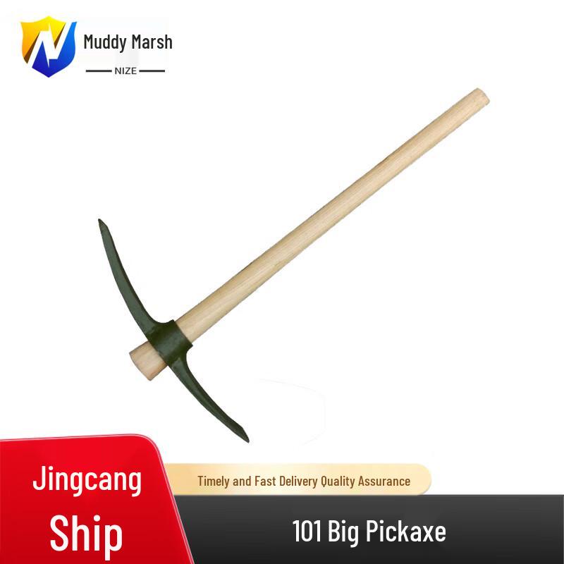 Dual-Use Manganese Steel Pickaxe