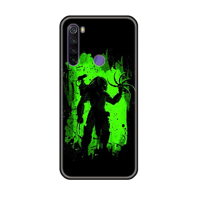 Back Shell Depredador Alien Phone Cases Cover For Xiaomi Redmi Note 6 7 8 9S 9Promax 6A 7A 8A 9A Pro 8T Soft Black TPU