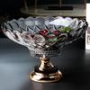 Flavinmci Crystal Glass Double Layer Fruit and Snack Plate