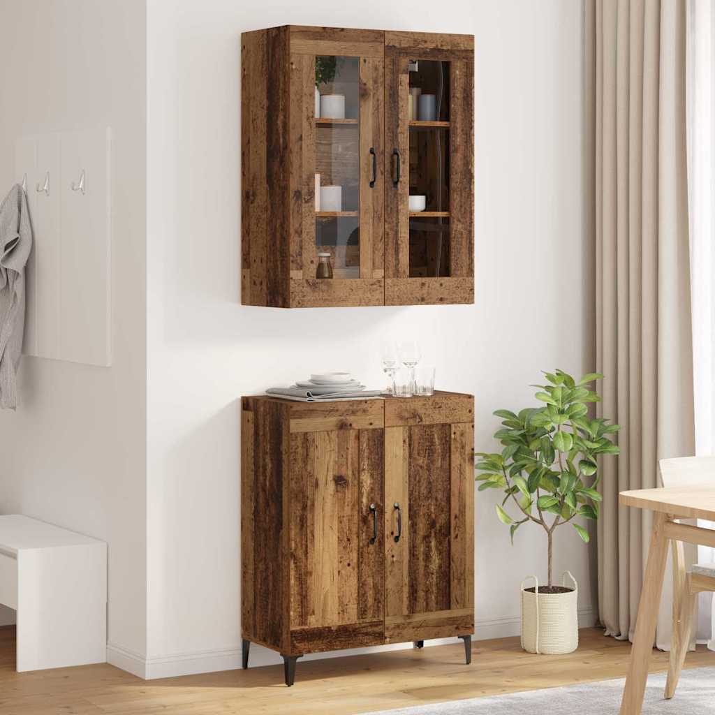 Highboard Reclaimed Wood 69.5 x 34 x 180 cm Particle Board