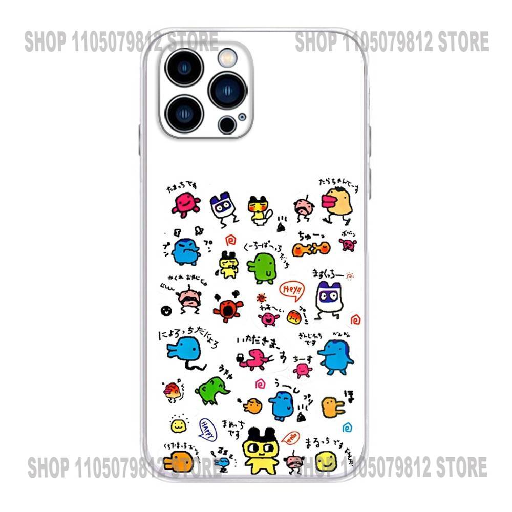 Game T-Tamagotchi K-Kuchipatchi Phone Case For iPhone 17 16,15,14,13,12,11 Plus,Pro,Max,XR,Plus,E,Mini Transparent Soft Cover