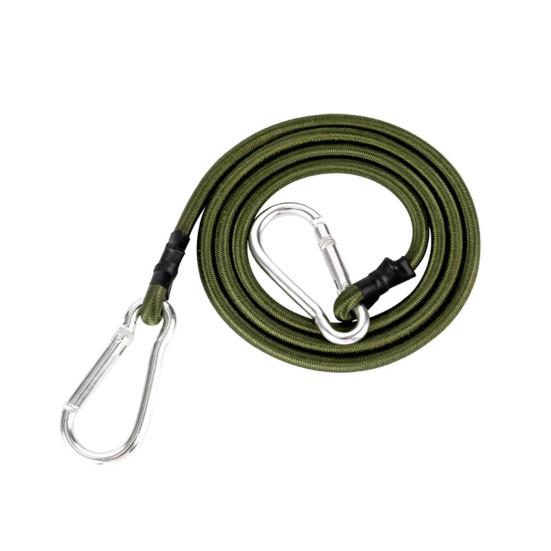 30/60/90CM Strikk med karabinkrok Kraftig utendørs camping RV telt sykkel kajakk bagasje last elastiske festestropper tau