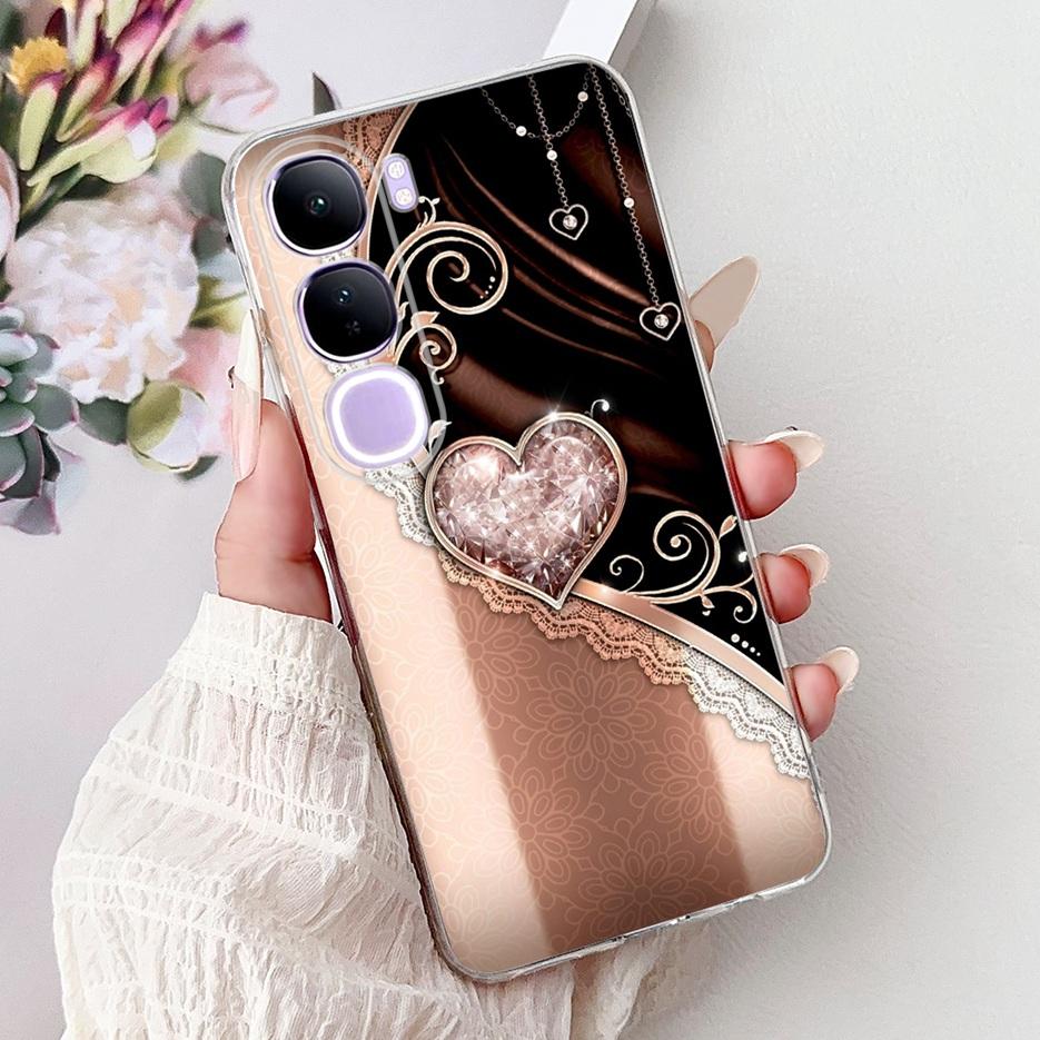 For Vivo Y200 5G Case Vivo V40 Lite Beautiful Butterfly Painted Cover Soft Slim Phone Case For Vivo Y300 Y 200 V40Lite 5G Bumper