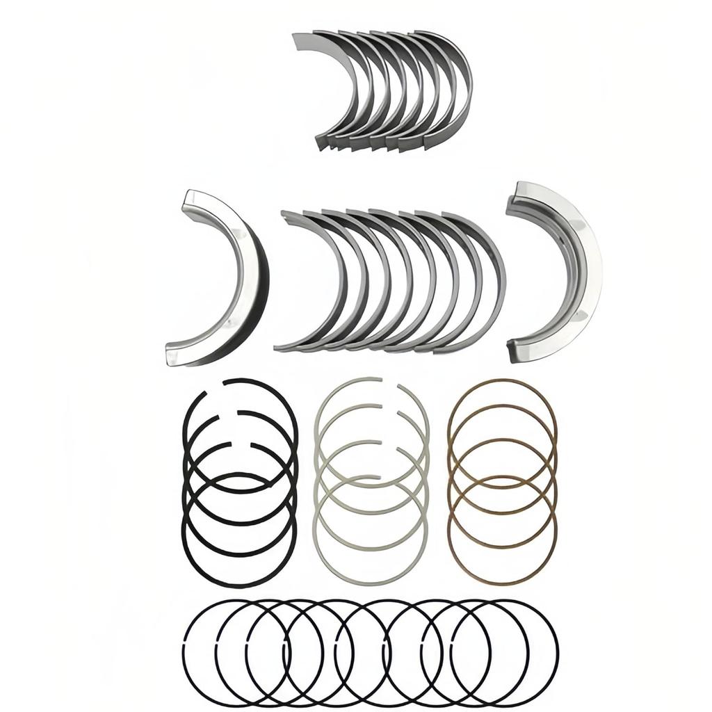 STD Piston Rings & Main Rod Bearing Set Fits for Buick Chevy Cruze Encore 1.4 L DOHC 2011-2015, Replaces 55568531, 25195065