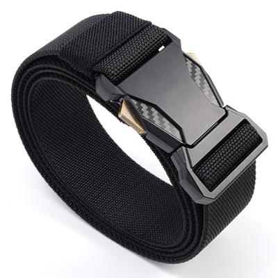 Men's Nylon Belt New Style Pair Buckle Braided Belt Outdoor Tactical Military Training Belt Men
