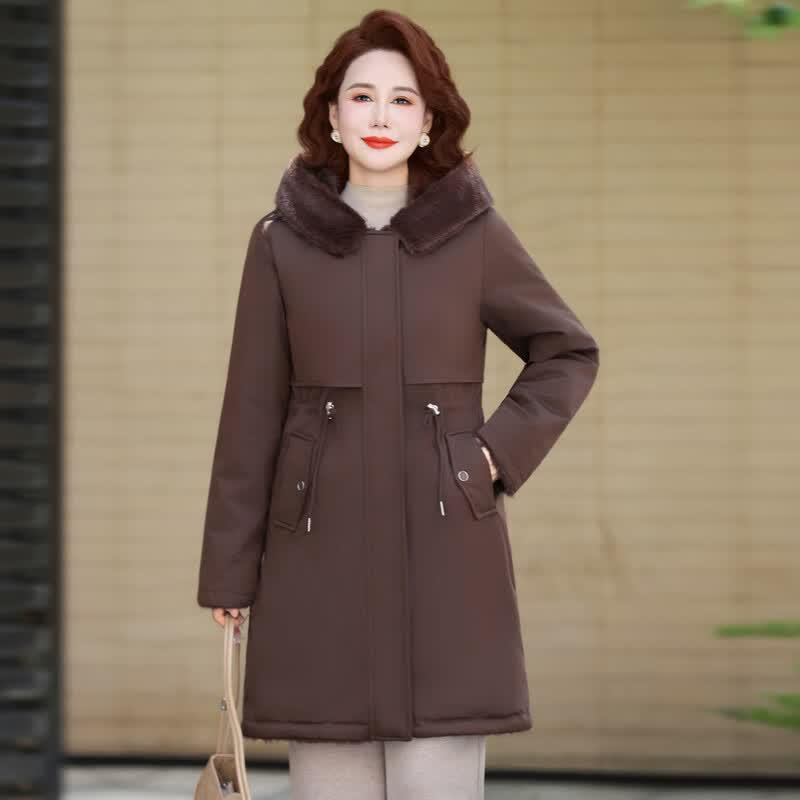 Ronghua Damen Winter Lange Baumwoll-Steppjacke 2025