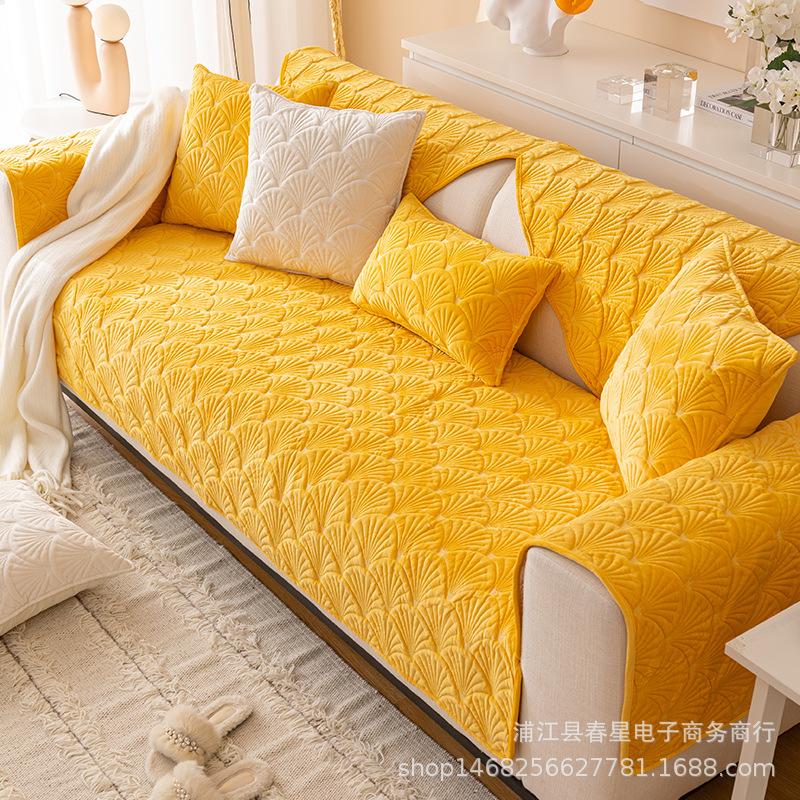 

Простая современная толстая теплая нидерландская бархатная подушка для дивана, нескользящая подушка для дивана, полотенце на спинку, подлокотник, полотенце 90*210