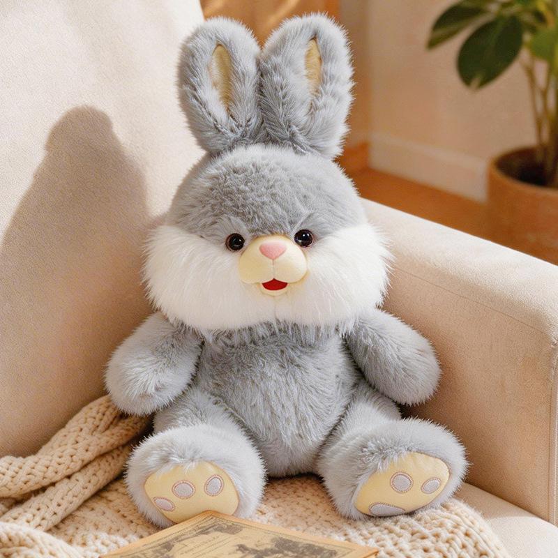 30cm Cute Rabbit Plush Toys Soft Stuffed Cartoon Animal Doll Kawaii Sitting Rabbit Toy Pillow for Birthday Gifts