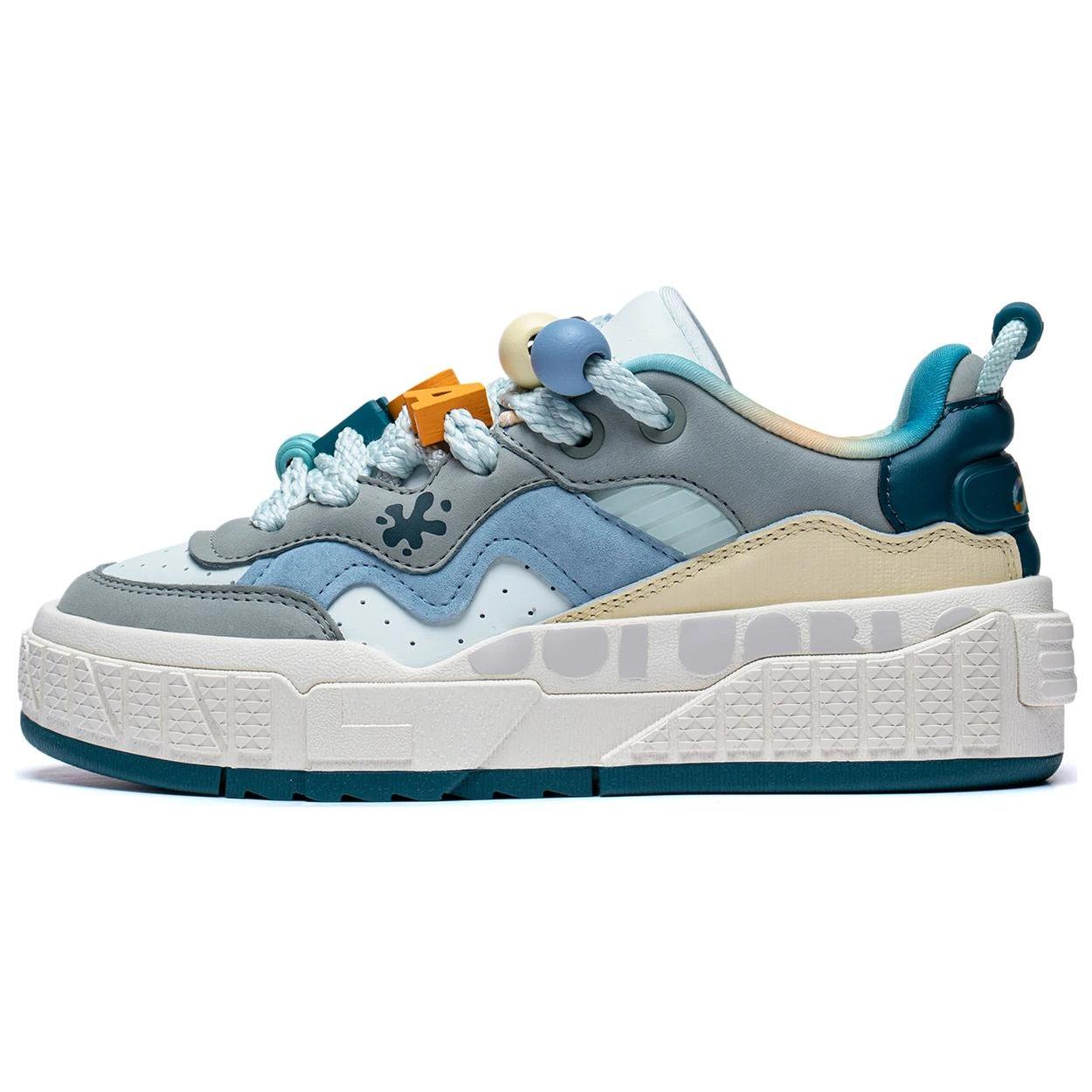 

DISHINISHIDIQI x Li Ning 001 UNBLOCK Fabric Slip Resistant Abrasion Resistant Low top Skateboard Shoes Women s AGCT096-4 37